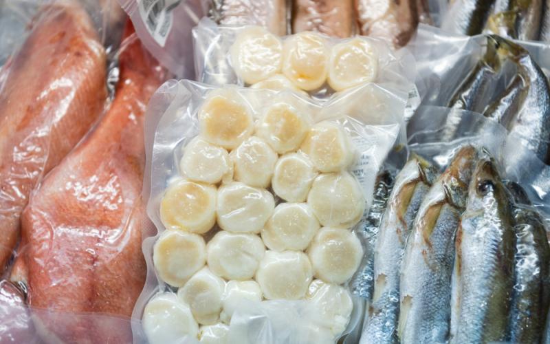 Productos del mar congelados