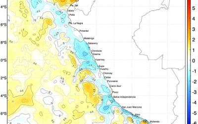 Sea Surface Temperature and Anomalies in Peru